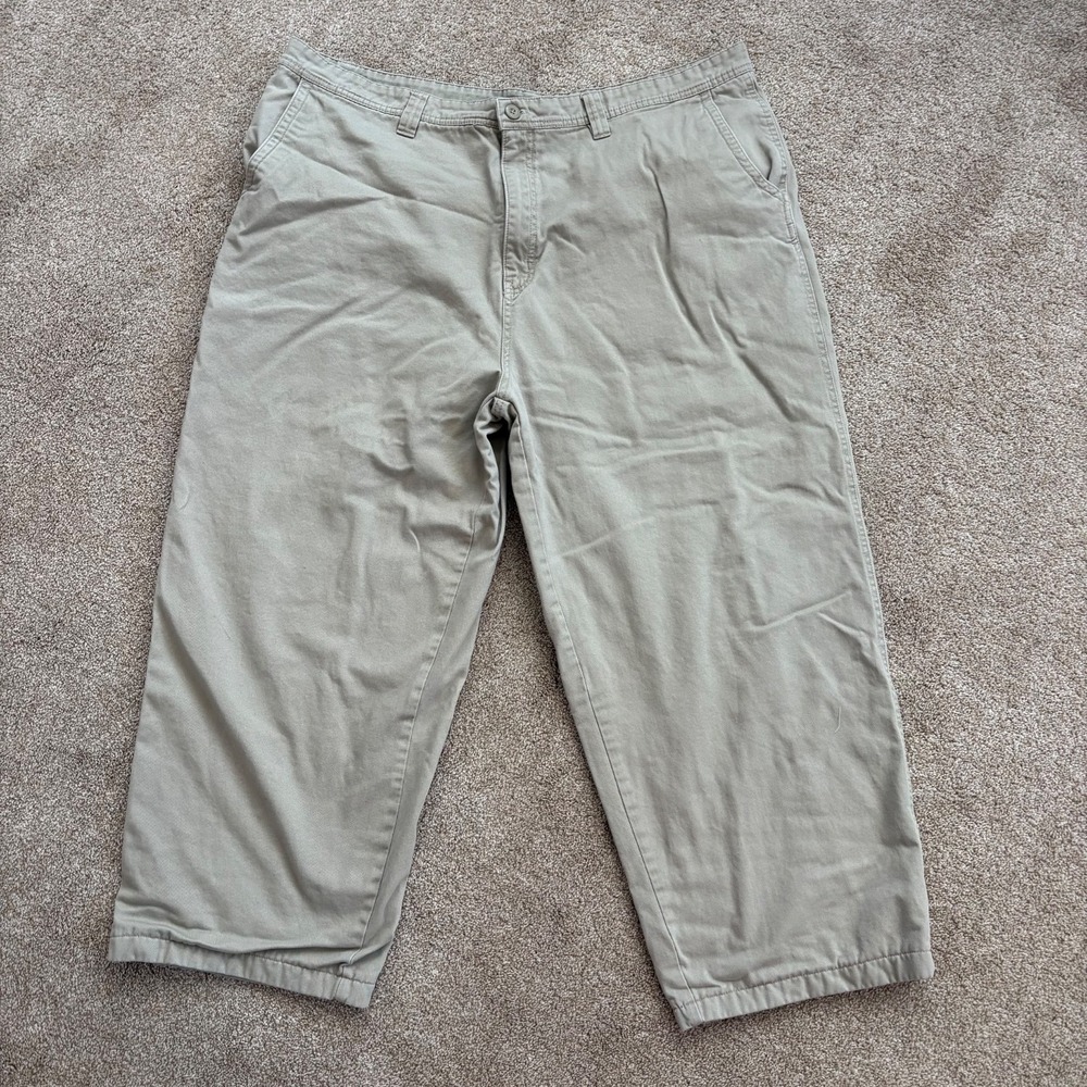 Faded Glory Mens Flannel-Lined Pants 44x32 (fits 43x26.5) TanWinter Warm Outdoor